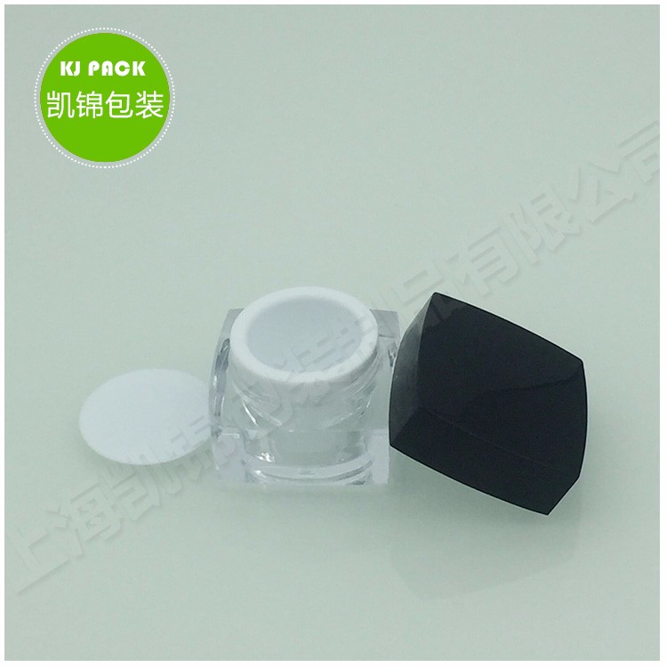 3g 5g 10g 15g 30g 50g pot square cute cosmetic jars plastic for hand cream
