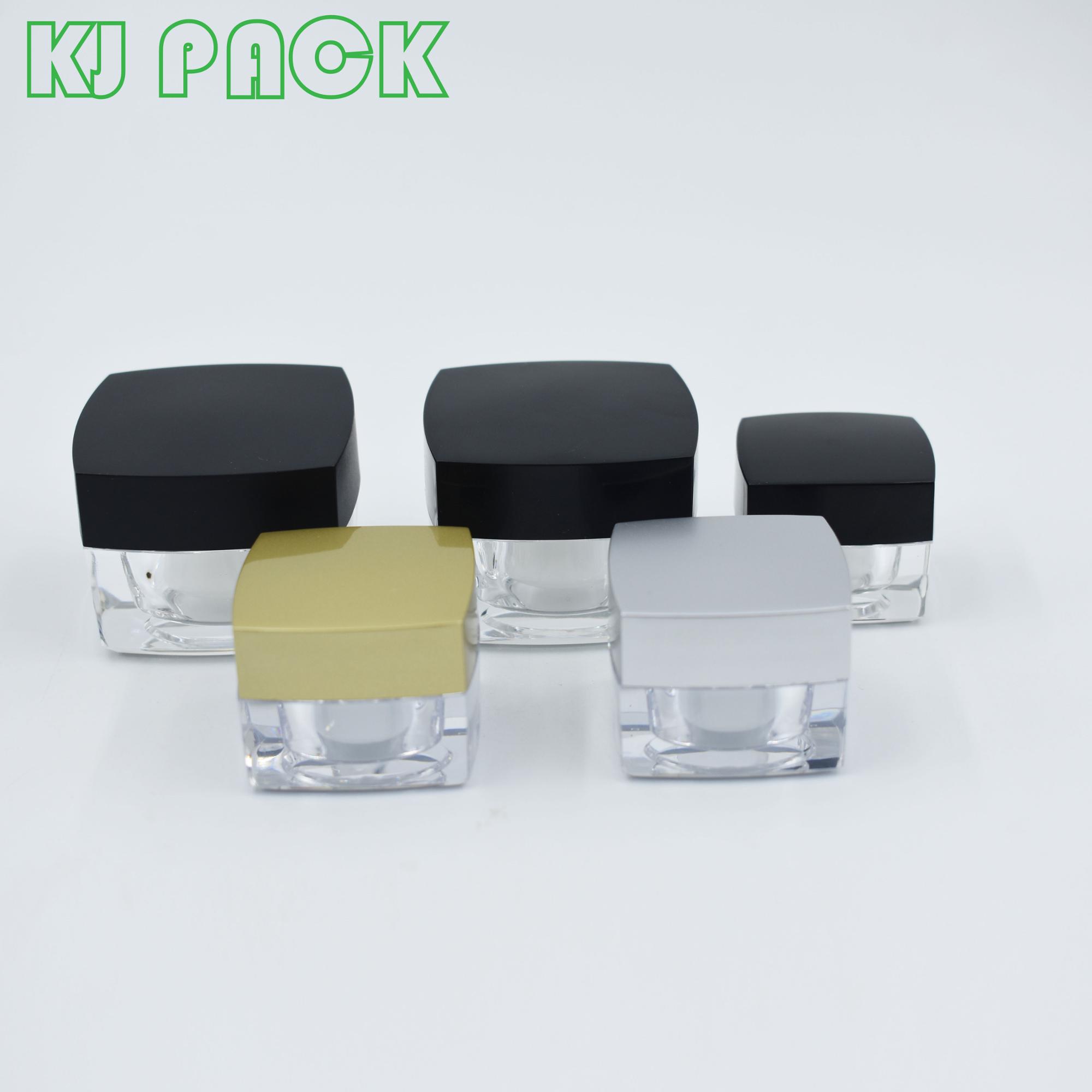 3g 5g 10g 15g 30g 50g pot square cute cosmetic jars plastic for hand cream