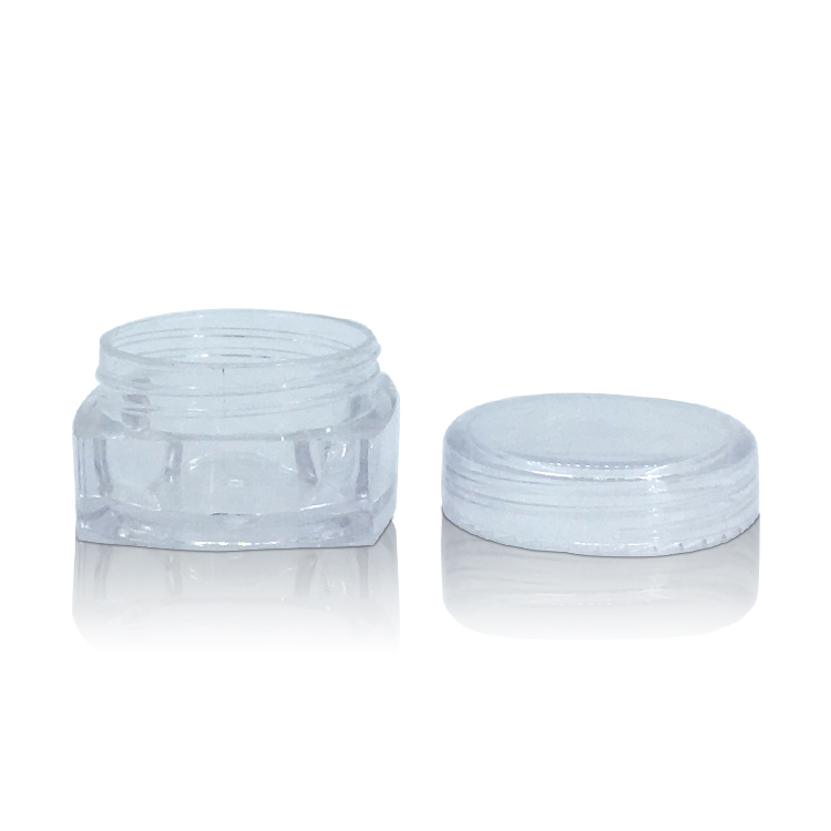 3g 5g 10g 15g 30g Small Clear Cream Jar, Plastic Pot Box Mini Transparent Cosmetic Sample Container with Lids