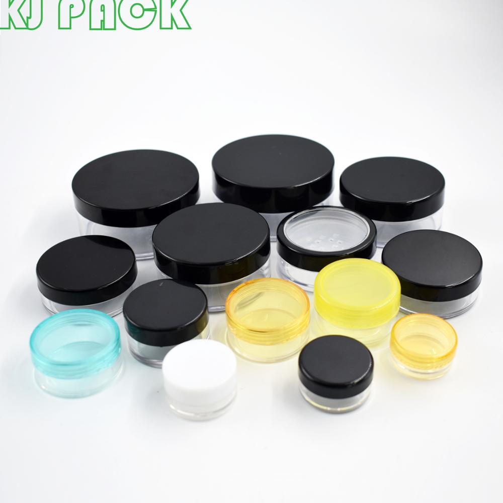 3g 5g 10g 15g 30g Small Clear Cream Jar, Plastic Pot Box Mini Transparent Cosmetic sample Container with Lids in stock