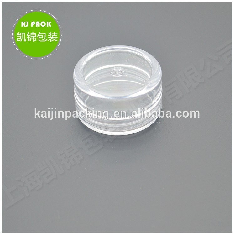 3g 5g 10g 15g 30g Small Clear Cream Jar, Plastic Pot Box Mini Transparent Cosmetic sample Container with Lids in stock