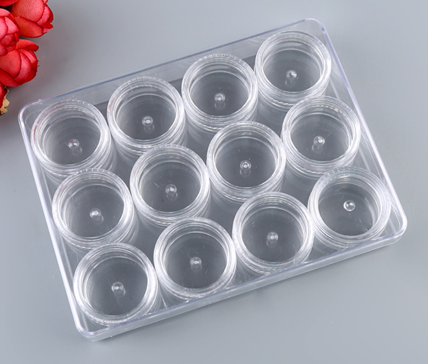 3g 5g 10g 15g 30g Small Clear Cream Jar, Plastic Pot Box Mini Transparent Cosmetic sample Container with Lids in stock