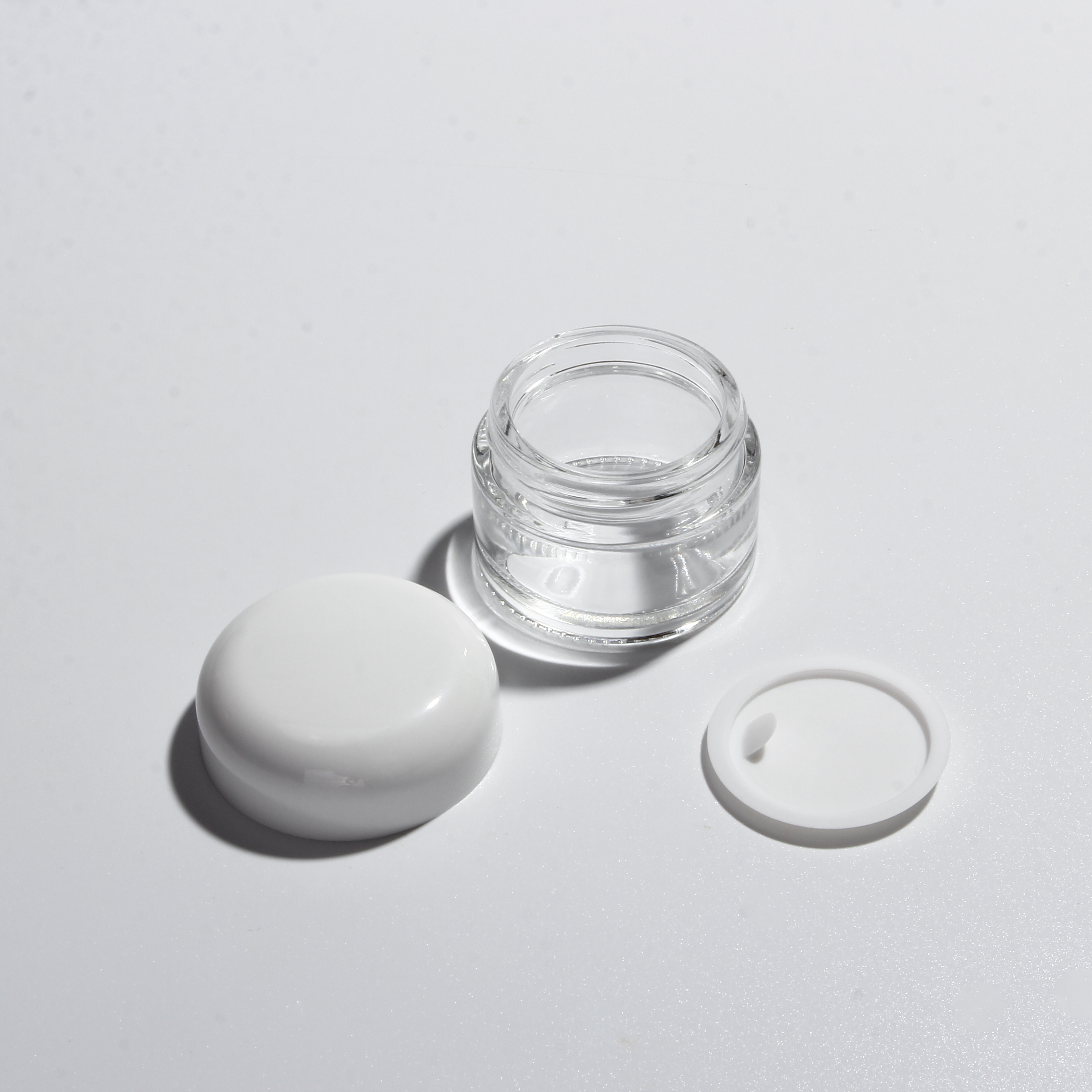 3g 5g 10g 15g 30g Small Clear Cream Jar Plastic Pot Box Mini Transparent Cosmetic sample Container with Lids in stock