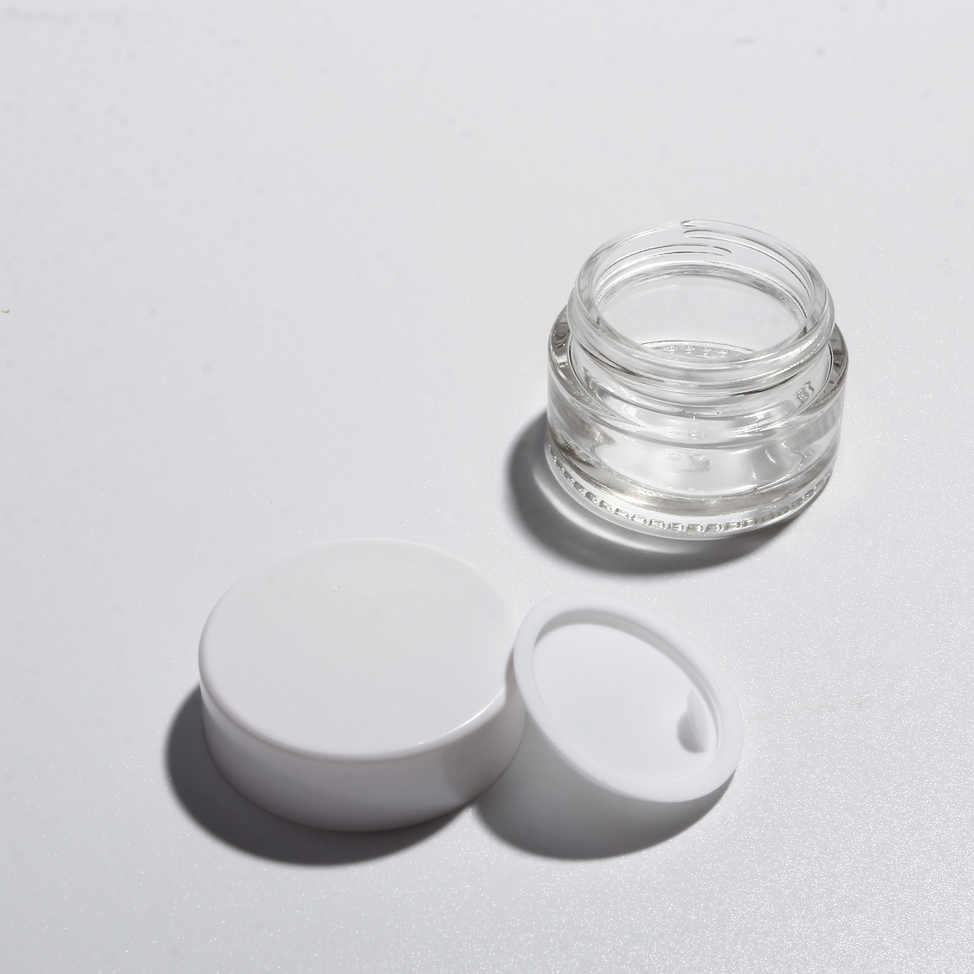 3g 5g 10g 15g 30g Small Clear Cream Jar Plastic Pot Box Mini Transparent Cosmetic sample Container with Lids in stock