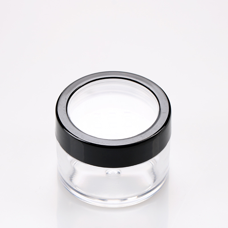 3g 5g 10g 15g Clear Loose Powder Jar Cylinder Nail Art Glitter Plastic Container with Sifter