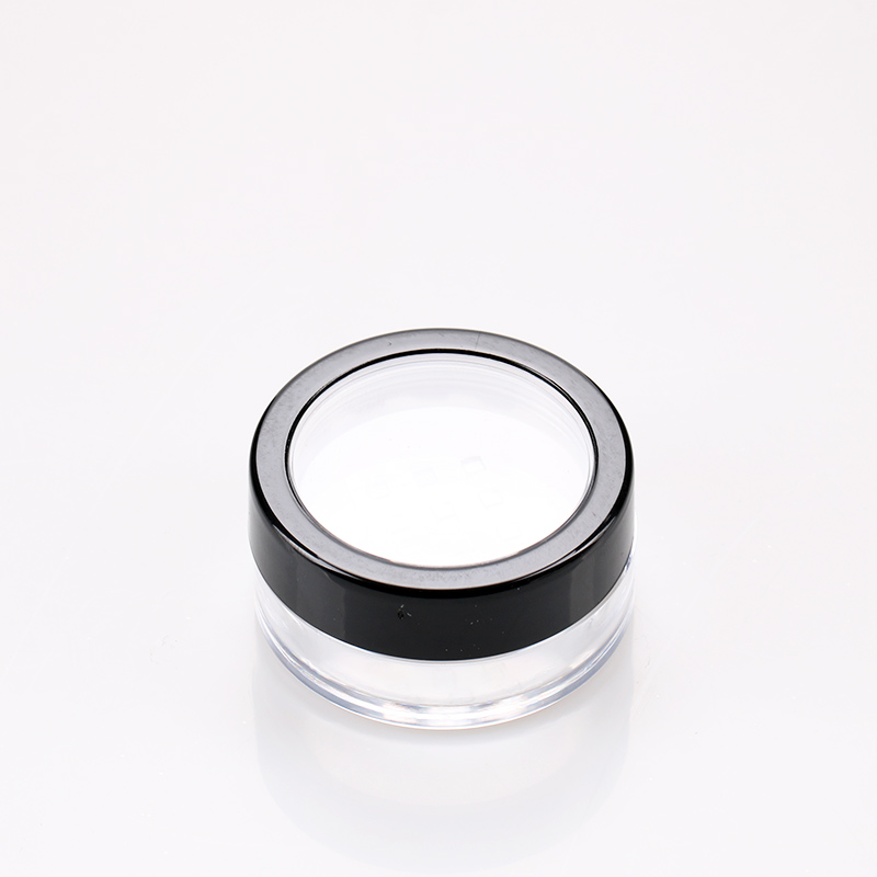 3g 5g 10g 15g Clear Loose Powder Jar Cylinder Nail Art Glitter Plastic Container with Sifter