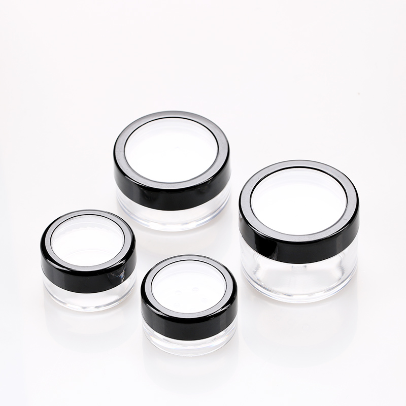 3g 5g 10g 15g Clear Loose Powder Jar Cylinder Nail Art Glitter Plastic Container with Sifter