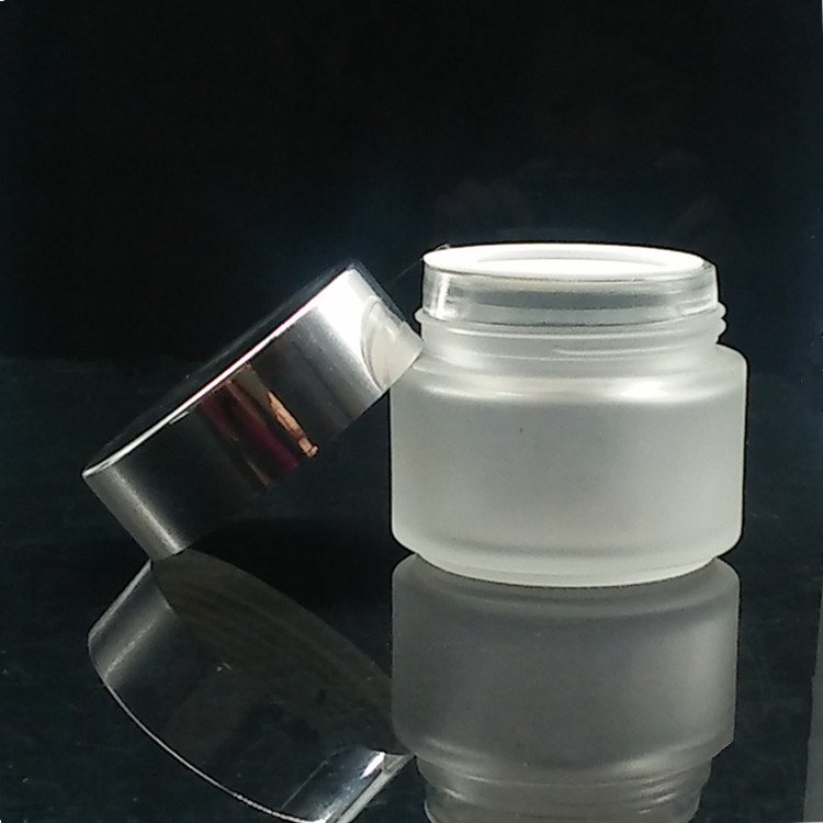 3g 5g 10g 20g 30g 50g 100g frosted cosmetic glass jar with golden lid 30ml 50ml 100ml luxury cosmetics jar glass container