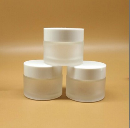 3g 5g 10g 20g 30g 50g 100g frosted cosmetic glass jar with golden lid 30ml 50ml 100ml luxury cosmetics jar glass container