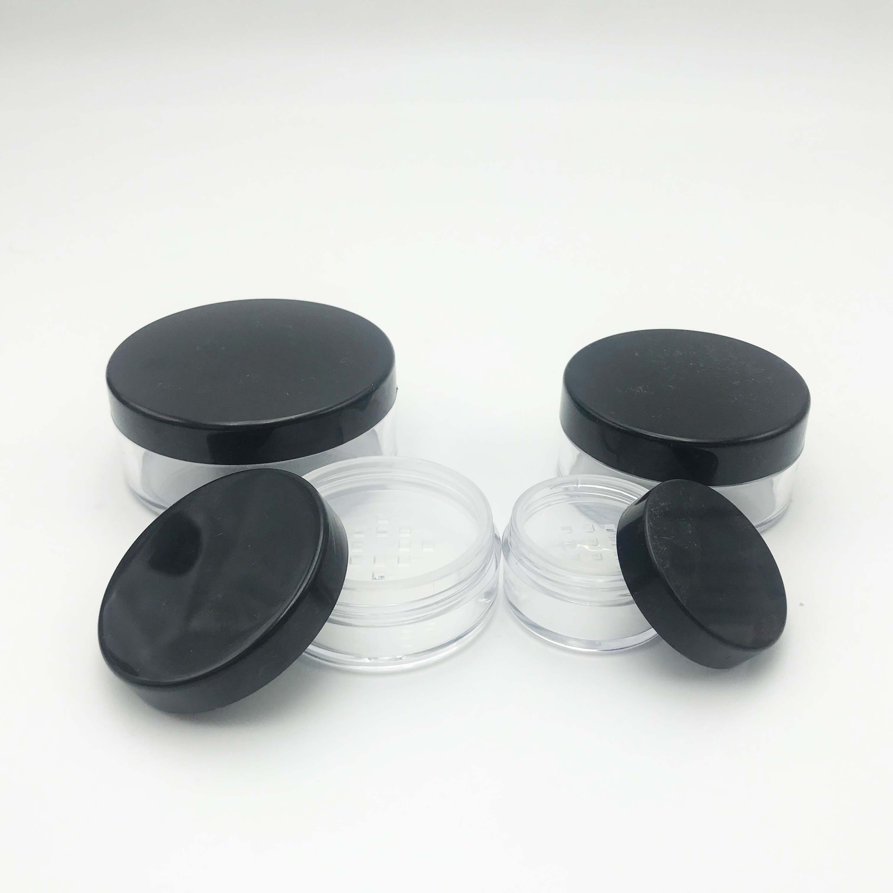 3g 5g 10g 20g 30g 50g loose powder plastic jar with the sifter