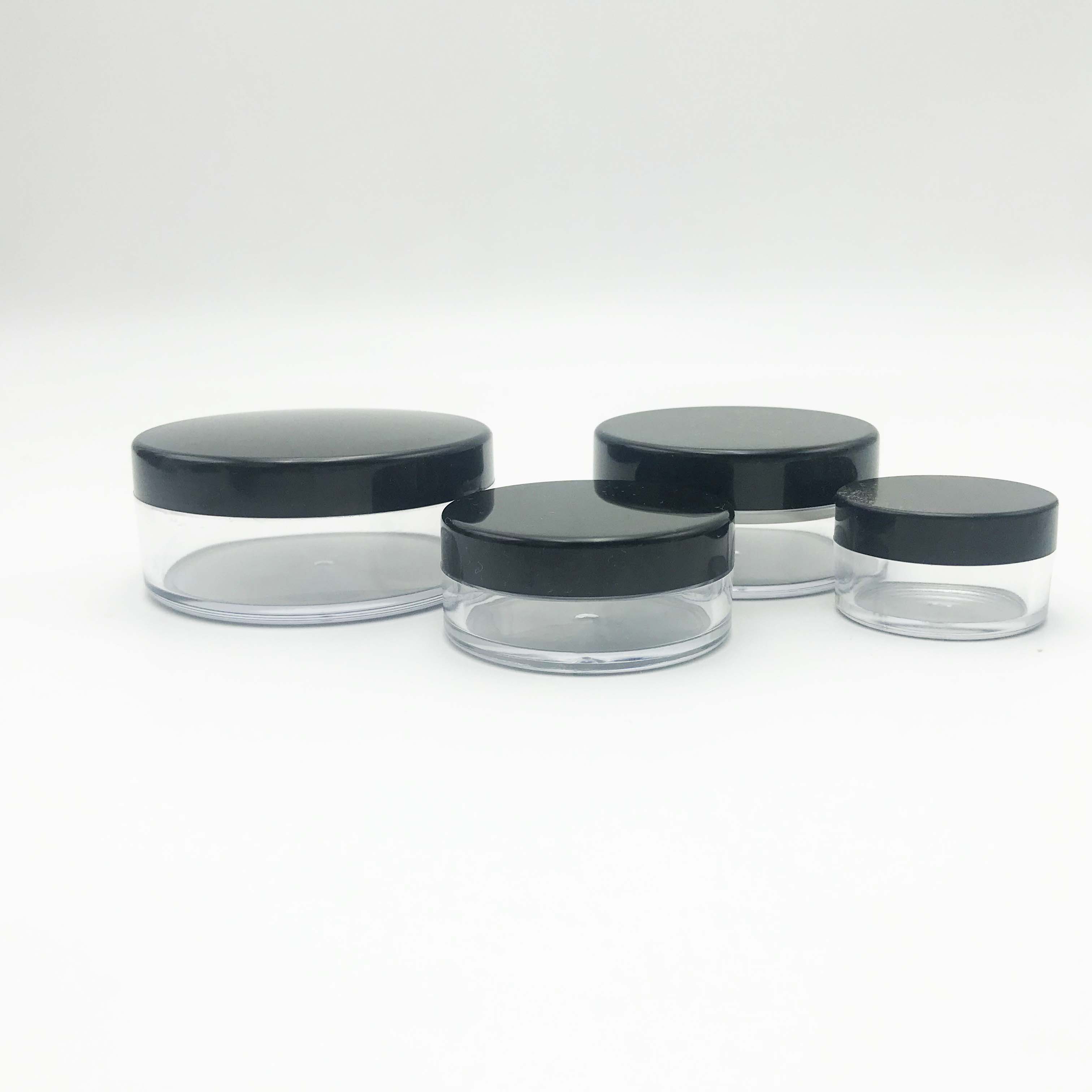 3g 5g 10g 20g 30g 50g loose powder plastic jar with the sifter