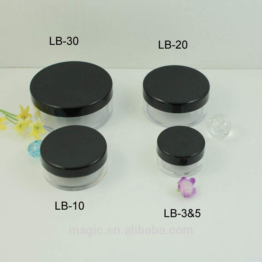 3g 5g 10g 20g 30g Cosmetic Loose Powder Cosmetic Sifter Jar Plastic