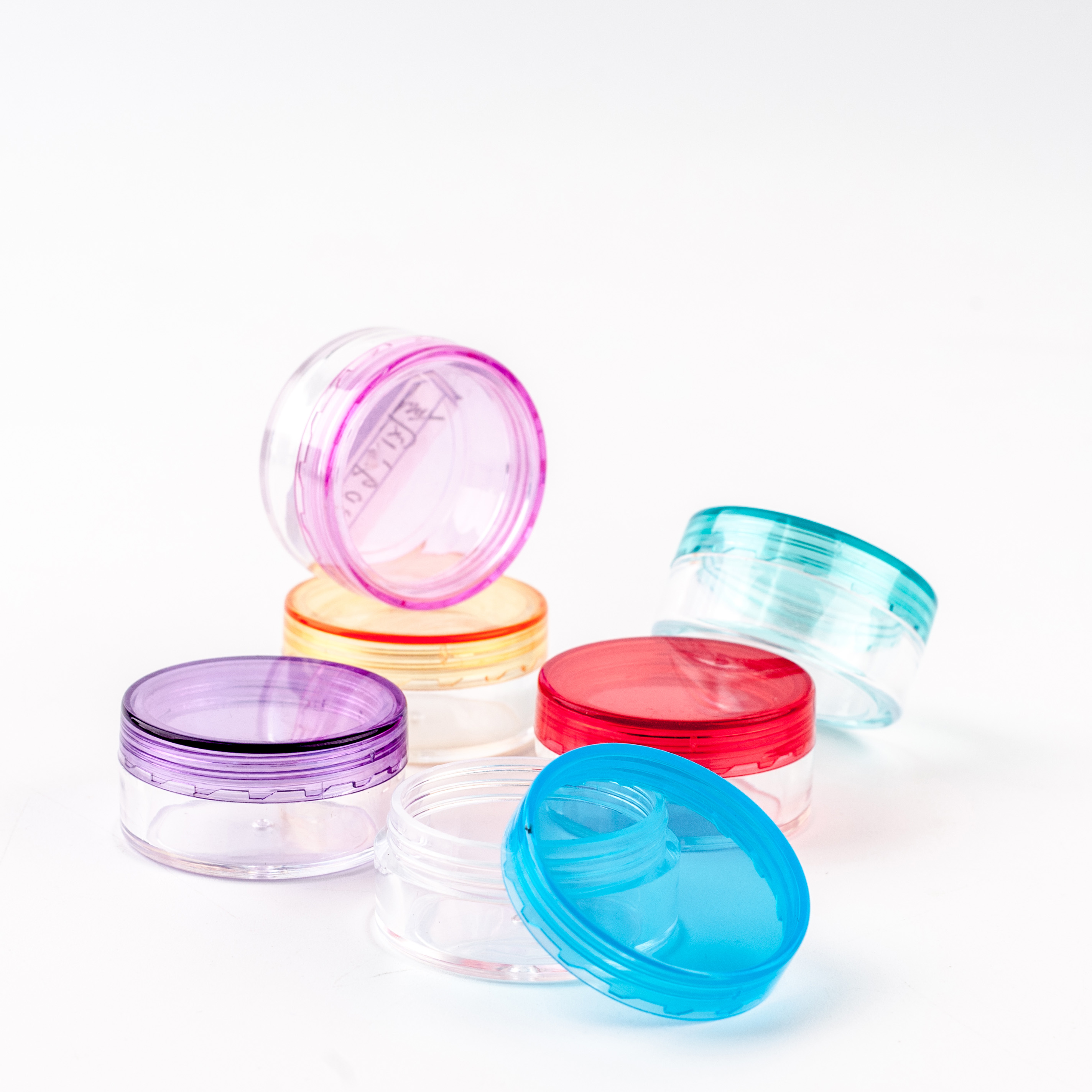 3g 5g 10g 20g 30g Jar,Cosmetic Sample Empty Container Plastic Round Lid Small Bottle