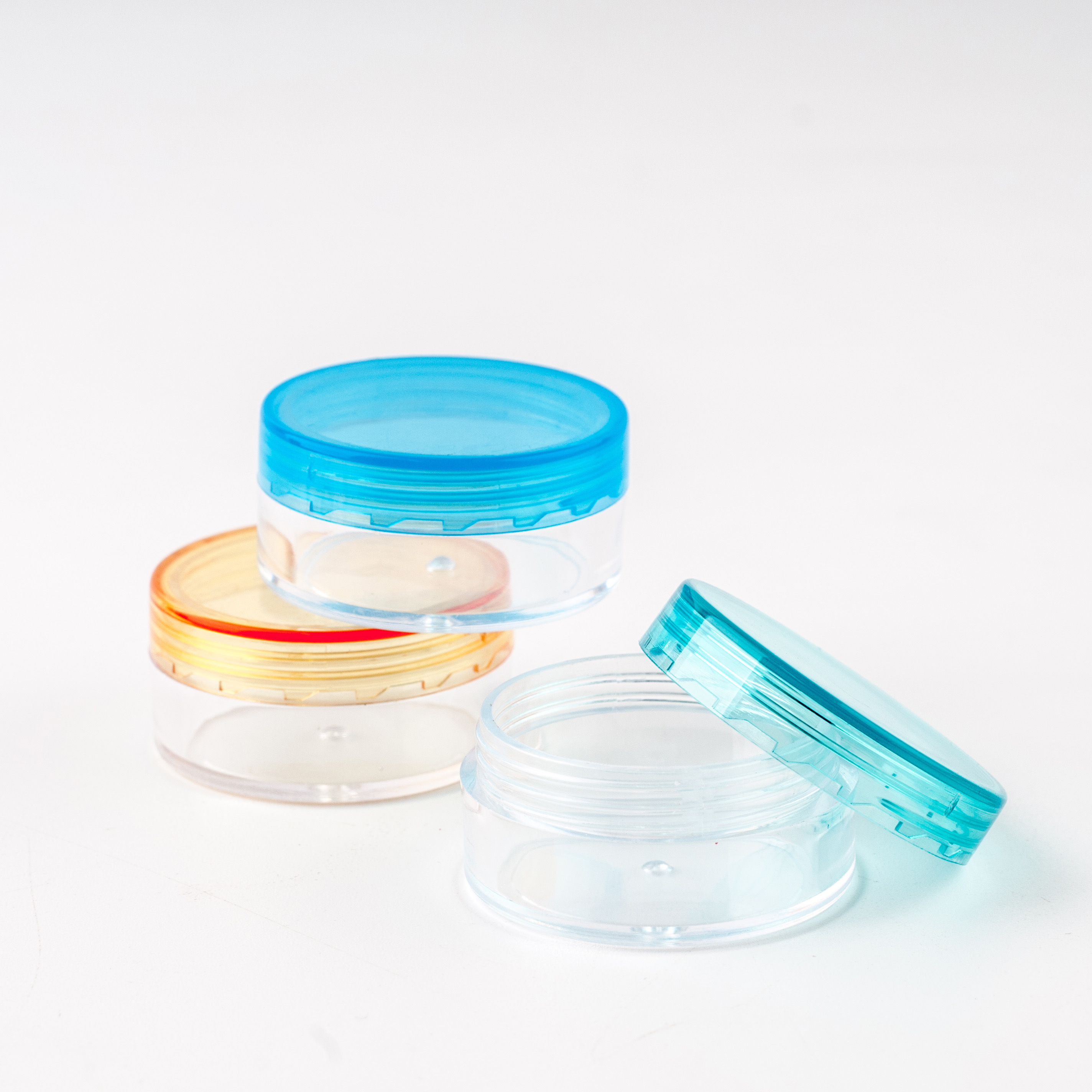 3g 5g 10g 20g 30g Jar,Cosmetic Sample Empty Container Plastic Round Lid Small Bottle