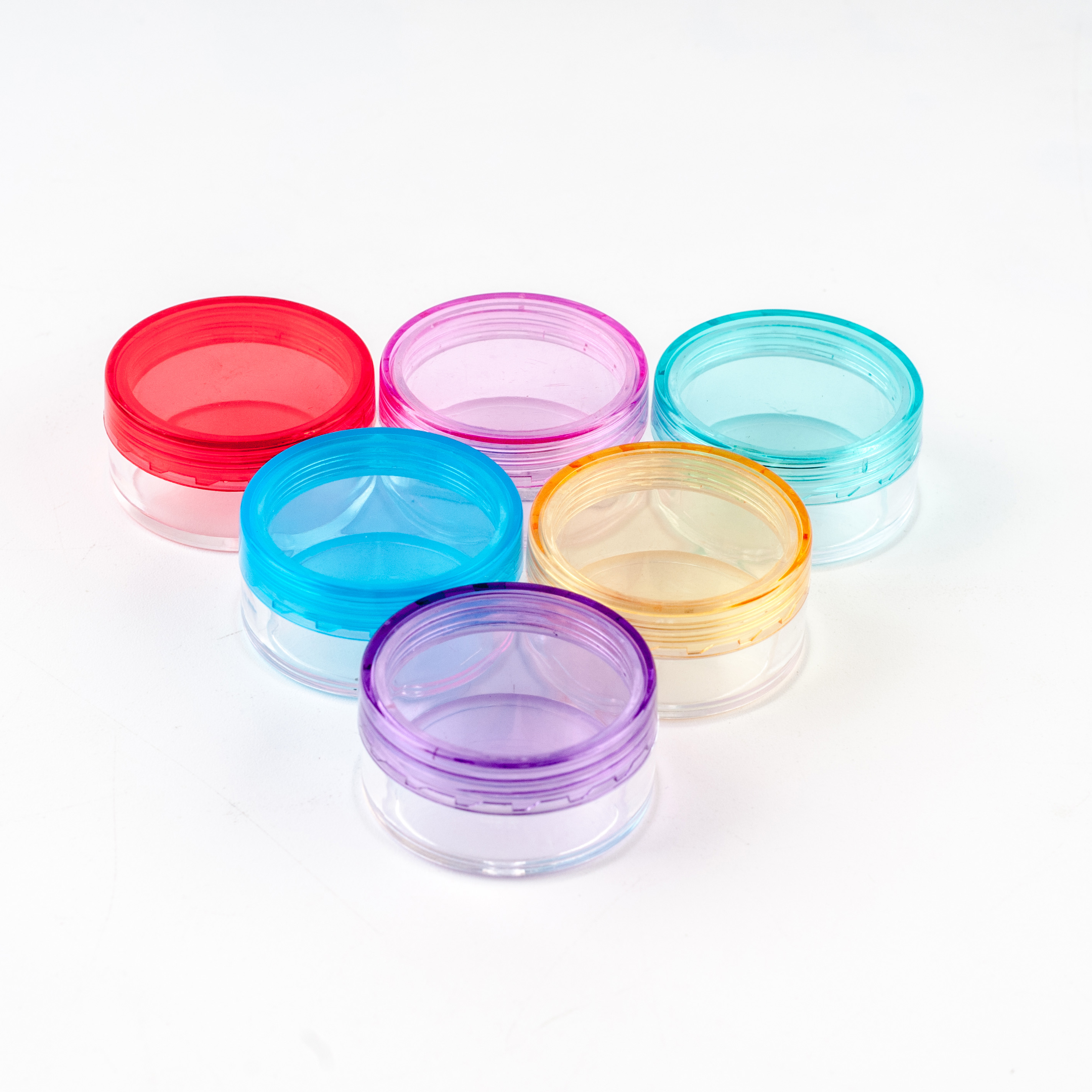 3g 5g 10g 20g 30g Jar,Cosmetic Sample Empty Container Plastic Round Lid Small Bottle