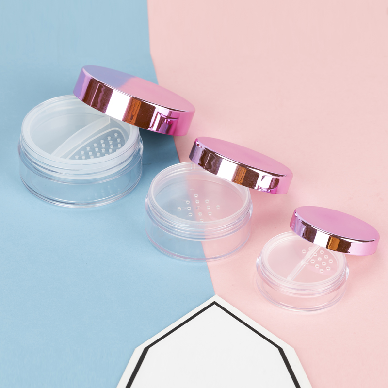 3g 5g 10g 20g 30g special lid Loose Powder Jar with Sifter for mineral face loose powder jar cosmetic pot