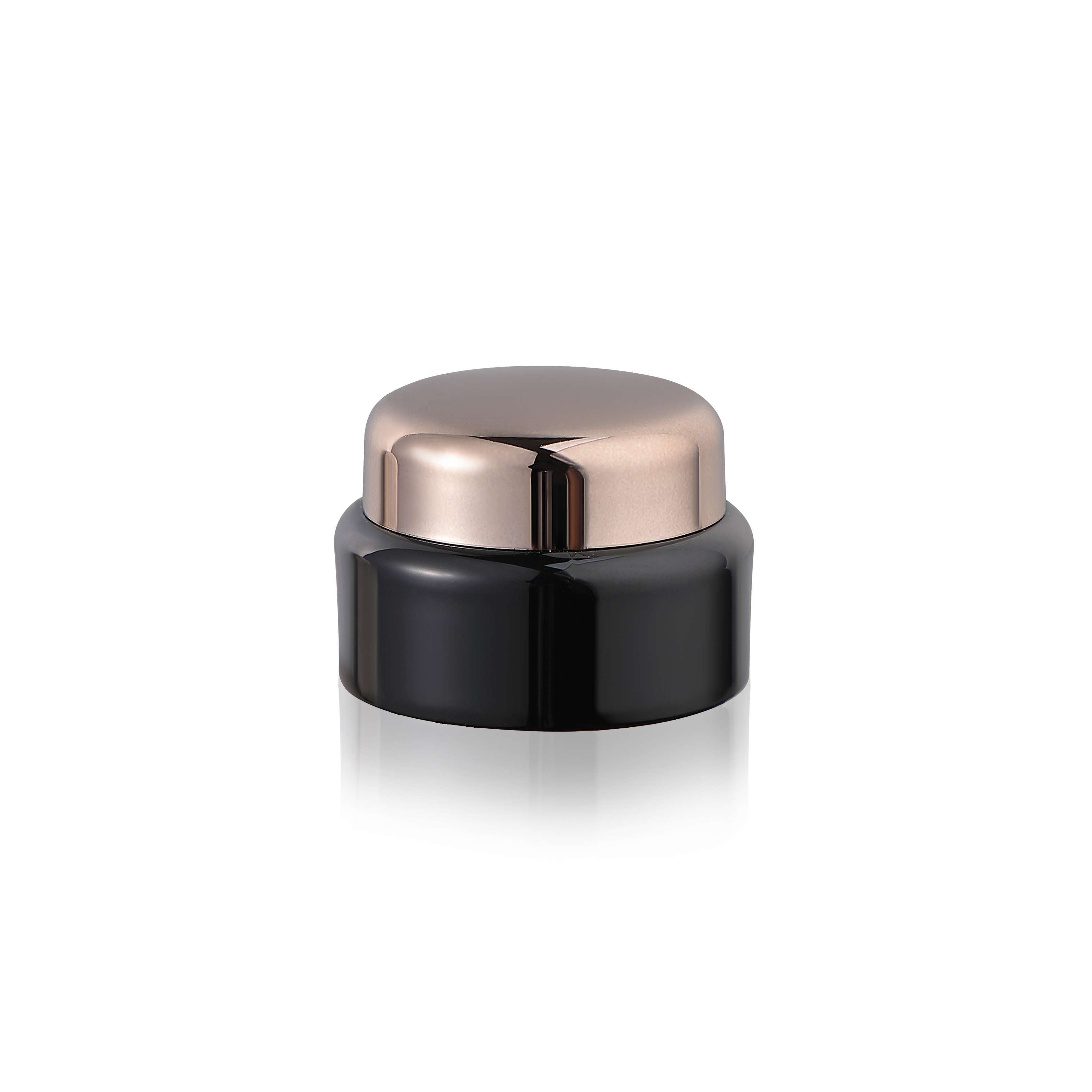 3g 5g 10g 20g black plastic bottles for gel nail polish cream jar with electroplate gold top