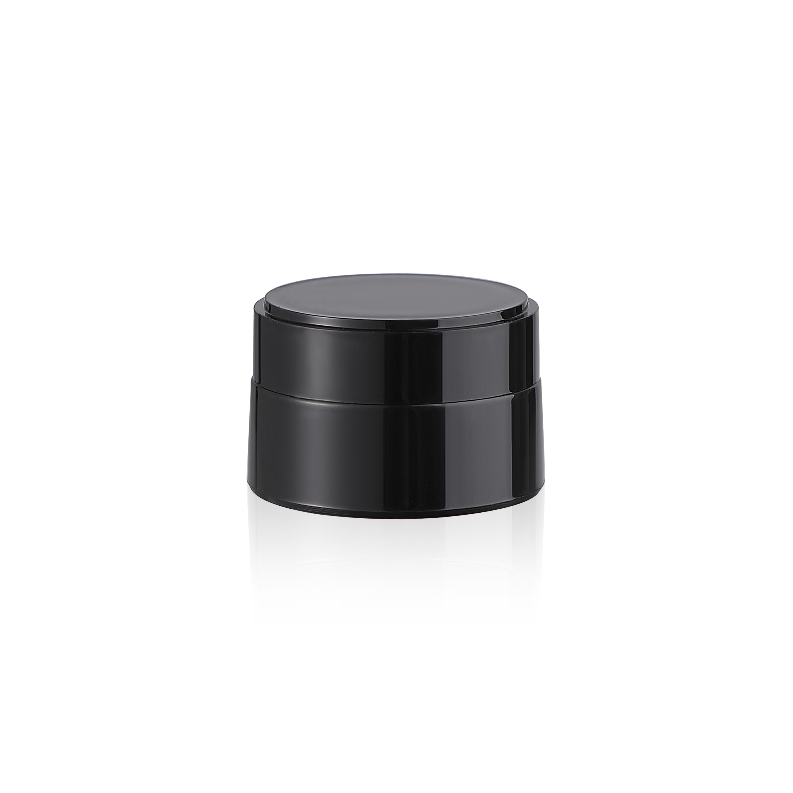 3g 5g 10g 20g black plastic bottles for gel nail polish cream jar with electroplate gold top