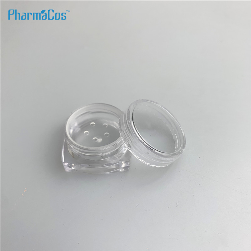 3g/5g/10g/20g square spice jar plastic pots sample powders containers