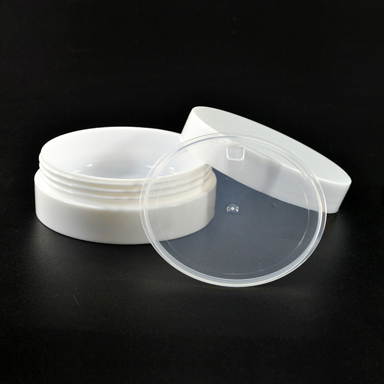 3g 5g 10g 30g 50g 100g white Concave bottom face cream plastic cream jars with screw top lids manufacturer sunblcok container
