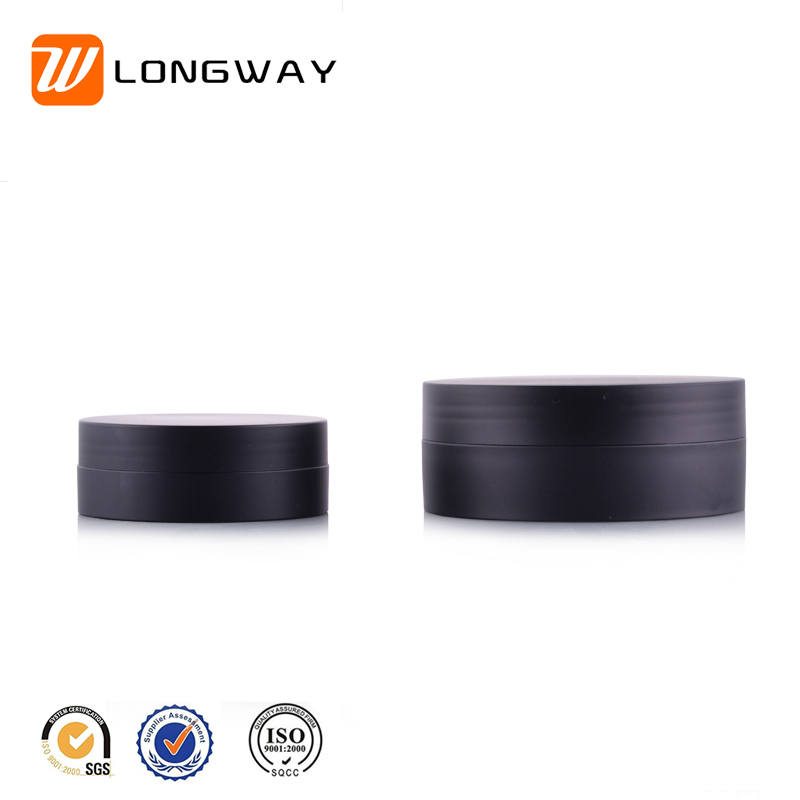 3g 5g 10g 30g 50g 80g 100g PP Plastic scrub matte cosmetic black cream Jar for skincare lip butter container 1oz
