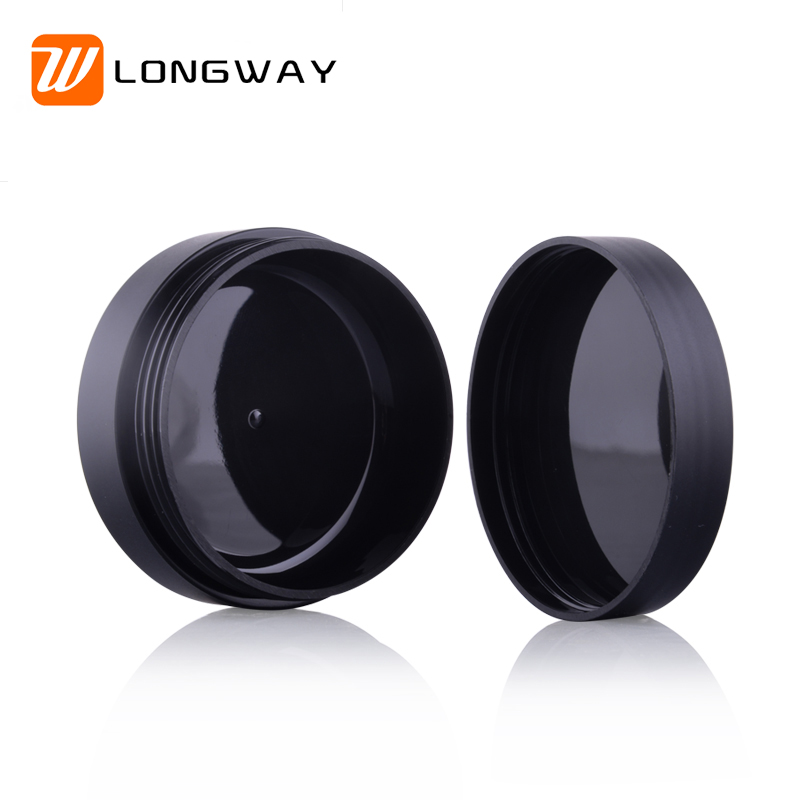 3g 5g 10g 30g 50g 80g 100g PP Plastic scrub matte cosmetic black cream Jar for skincare lip butter container 1oz