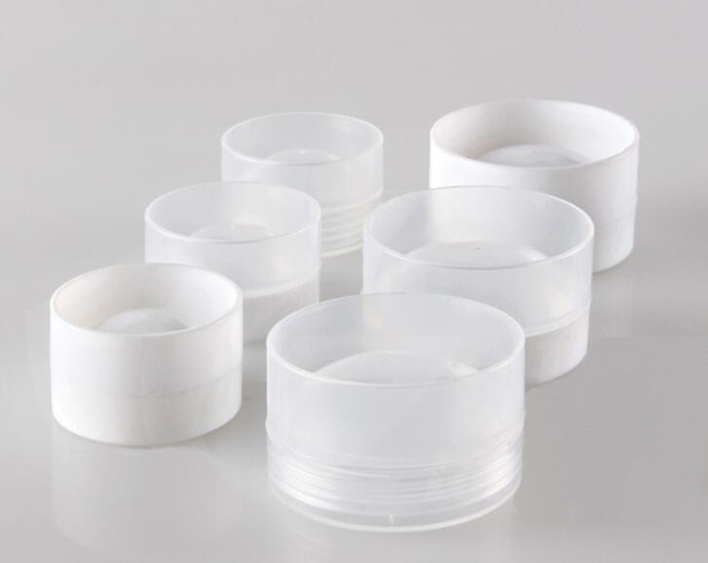 3g 5g 10g 30g 50ml 100g PP plastic white color cream jars, small empty cosmetic powder containers