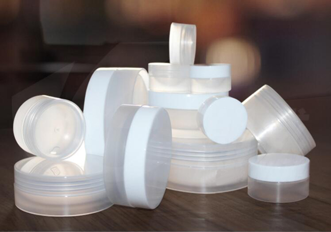 3g 5g 10g 30g 50ml 100g PP plastic white color cream jars, small empty cosmetic powder containers