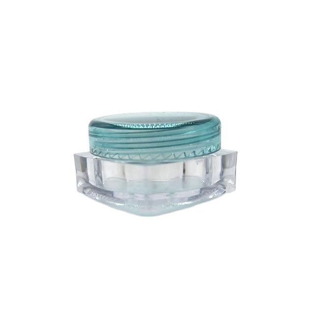 3g 5g 10g Square PlasticJars Empty Glitter Jar Cosmetic Cream Containers