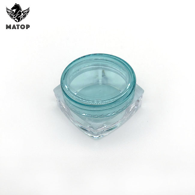 3g 5g 10g Square PlasticJars Empty Glitter Jar Cosmetic Cream Containers