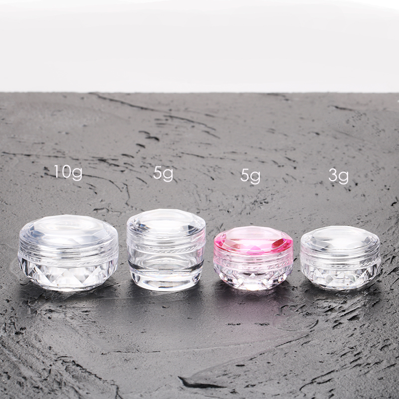 3g 5g 10g cheap nail glitter container empty wholesale custom glitter eyeshadow pigment loose powder jar