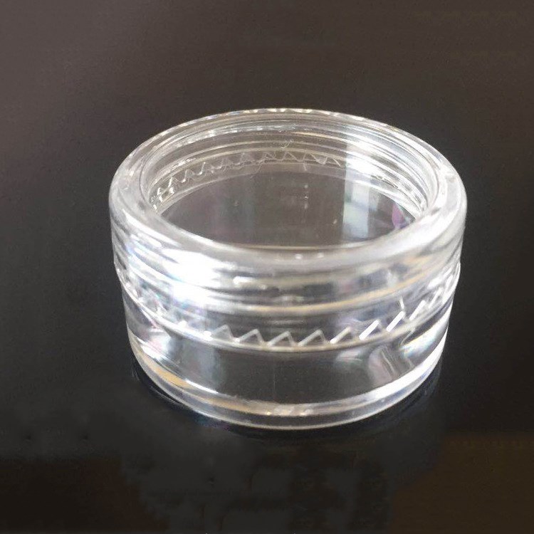 3g 5g 10g clear plastic jar clear cosmetic jar with colours lids for eye cream skin cream loose powder