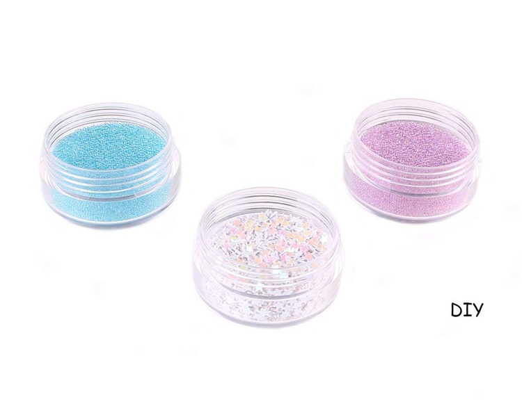 3g 5g 10g round empty small plastic cream jar with pink cap