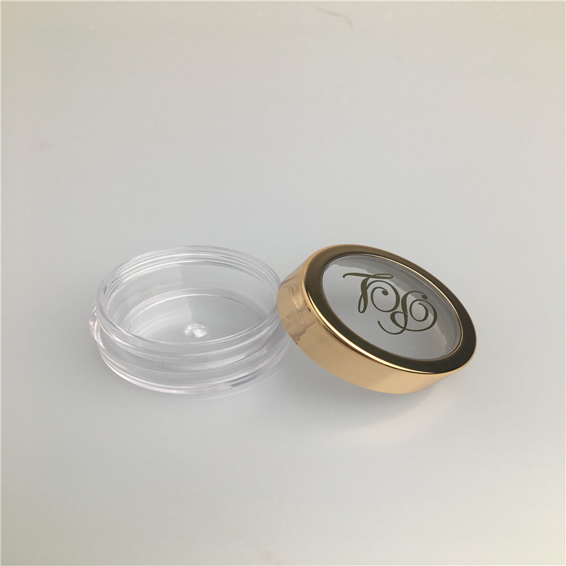 3g 5g 10g windows lid AS/PS/CBD loose powder jar glitter powder jar with sifter mini jar empty jar 3ml 5ml 10ml