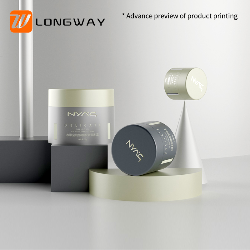 3g 5g 15g 20g 30g 50g empty luxurious plastic matte cream jar for cosmetic body butter container small sample packaging