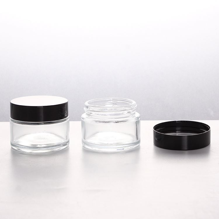 3g 5g 15g 30g 50g Frosted Glass Jar Cosmetic Jars with ABS Cap