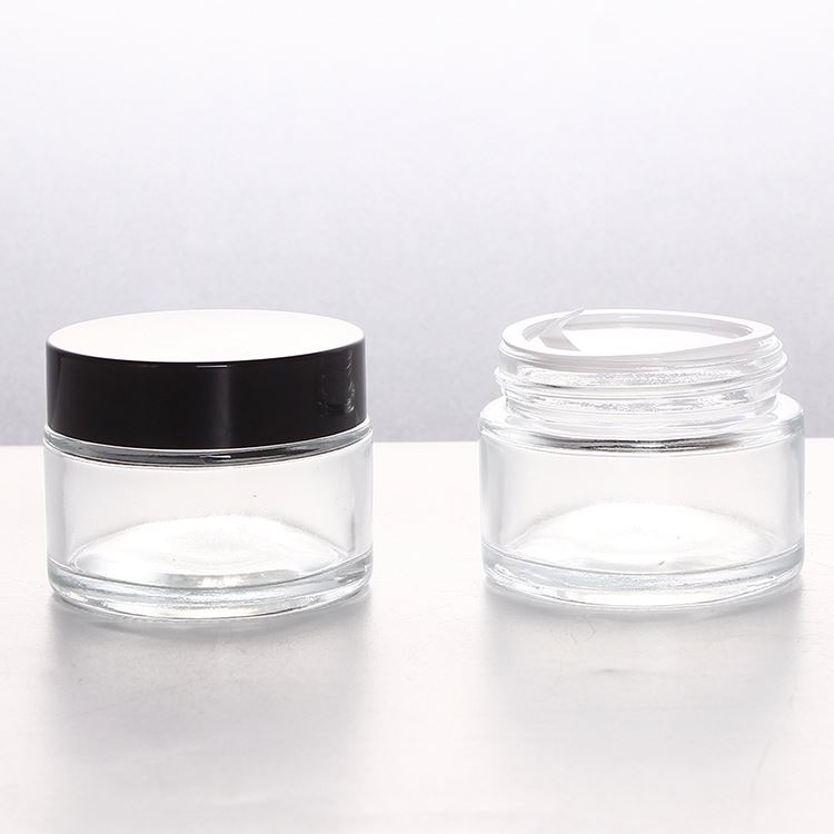 3g 5g 15g 30g 50g Frosted Glass Jar Cosmetic Jars with ABS Cap