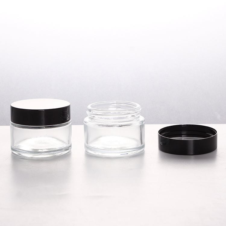 3g 5g 15g 30g 50g Frosted Glass Jar Cosmetic Jars with ABS Cap
