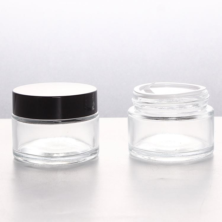 3g 5g 15g 30g 50g Frosted Glass Jar Cosmetic Jars with ABS Cap