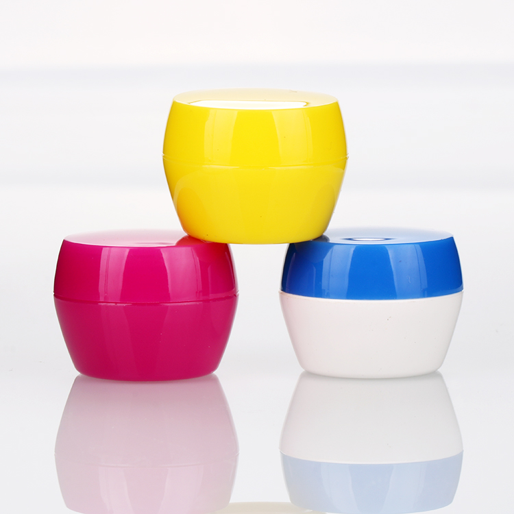 3g 5g 15g small round plastic nail polish container colorful empty cream jar with lid