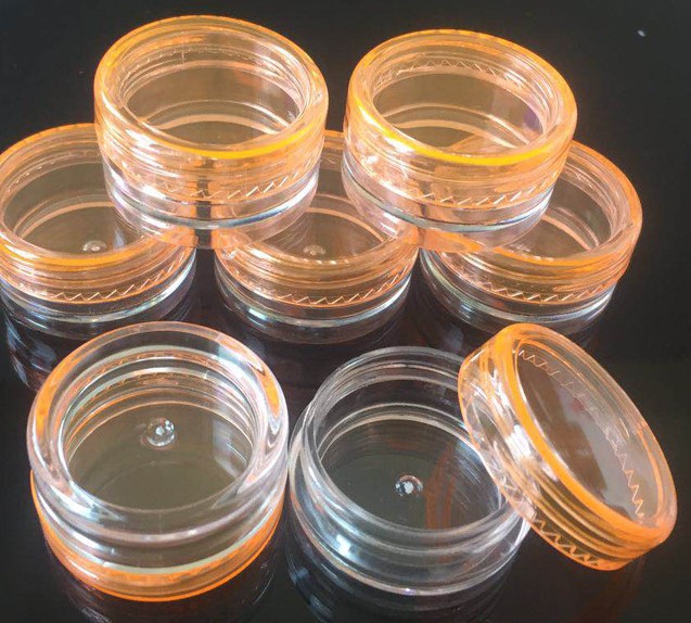 3g 5g 7g 10g 15g 20g Various Color Plastic Cosmetic empty Jar Round Shape Plastic Cosmetic Container PS Plastic Cream Jar