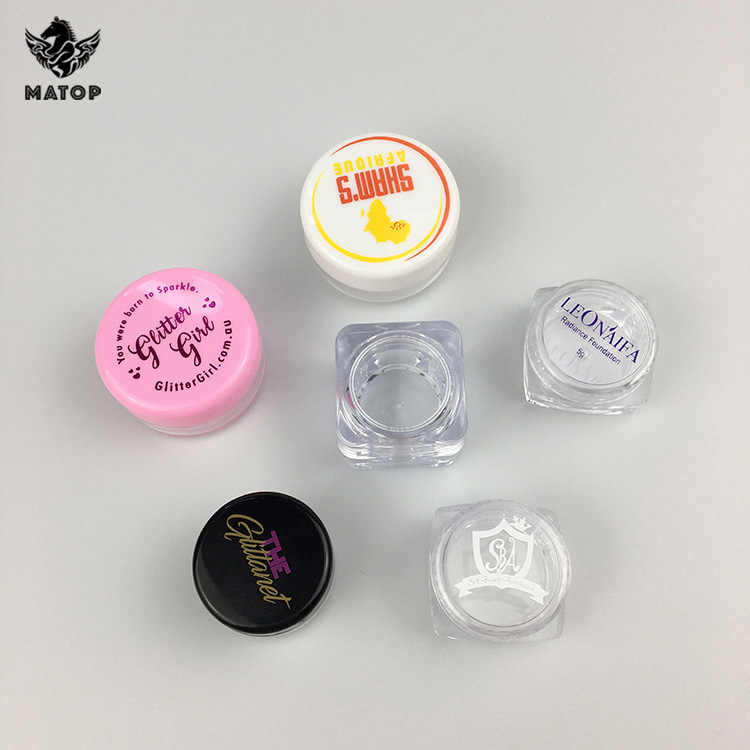 3g 5g 7g 8g 10g 20g Round plastic cosmetic cream jar clear plastic jars
