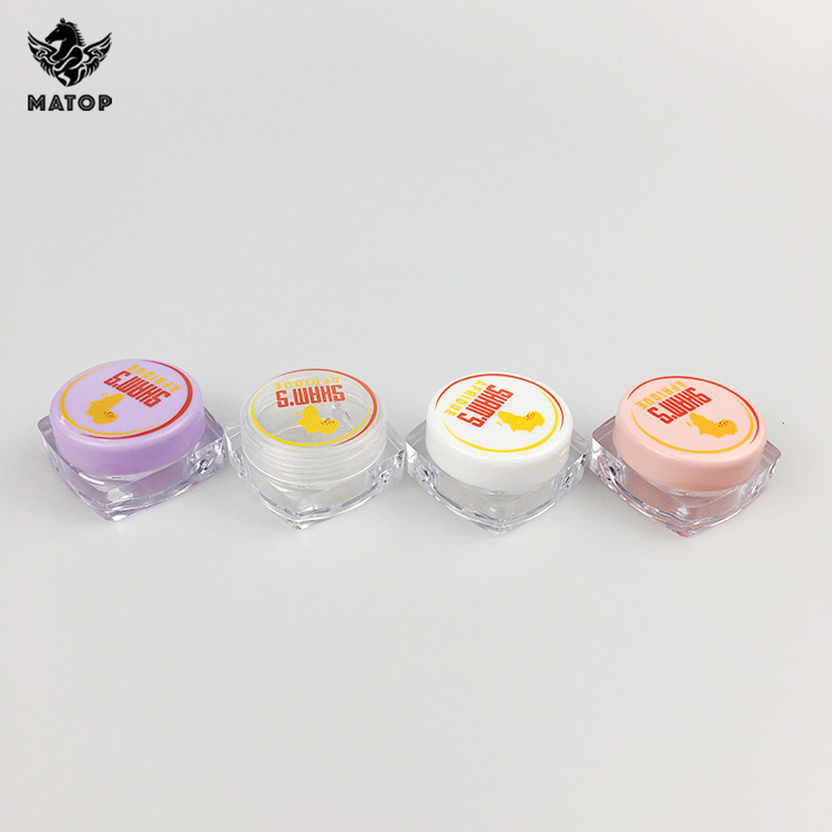 3g 5g 7g 8g 10g 20g Round plastic cosmetic cream jar clear plastic jars
