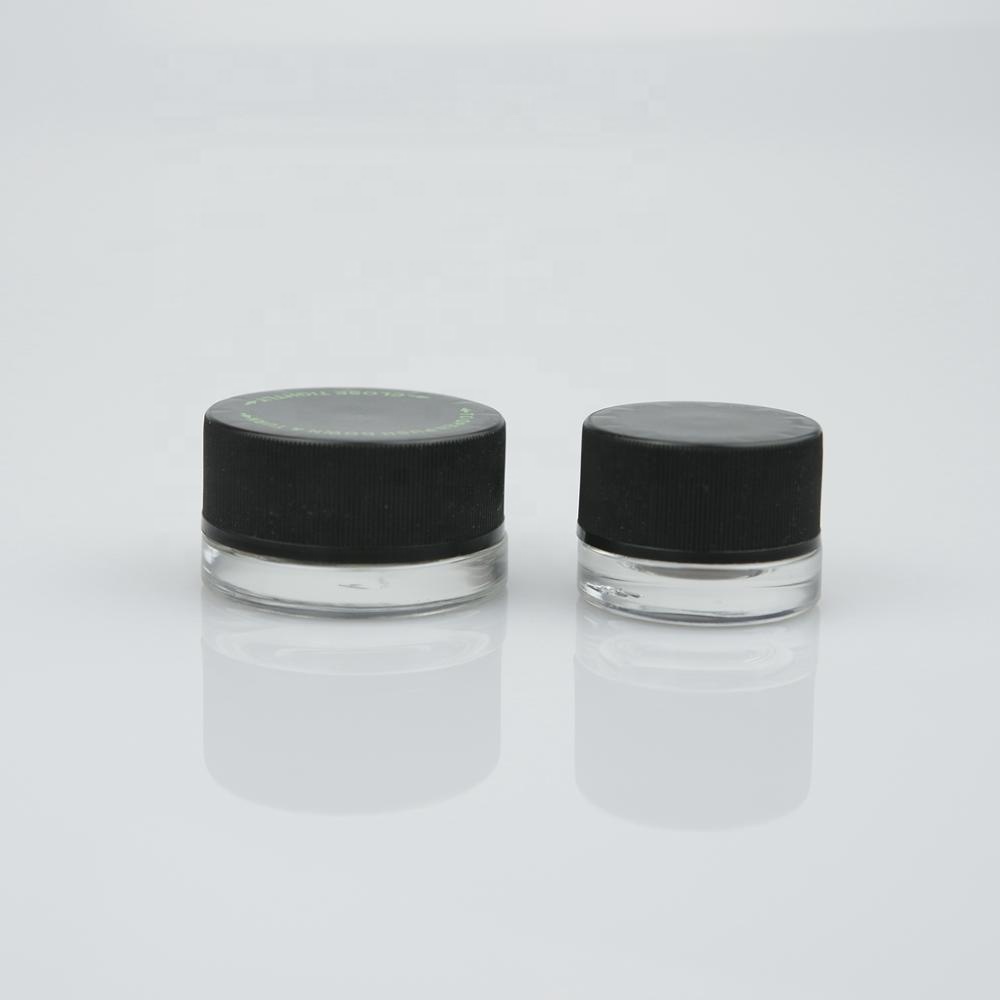 3g 5g 7g 9g Straight side small size eye cream lip make up cosmetic glass jar with screw top lid