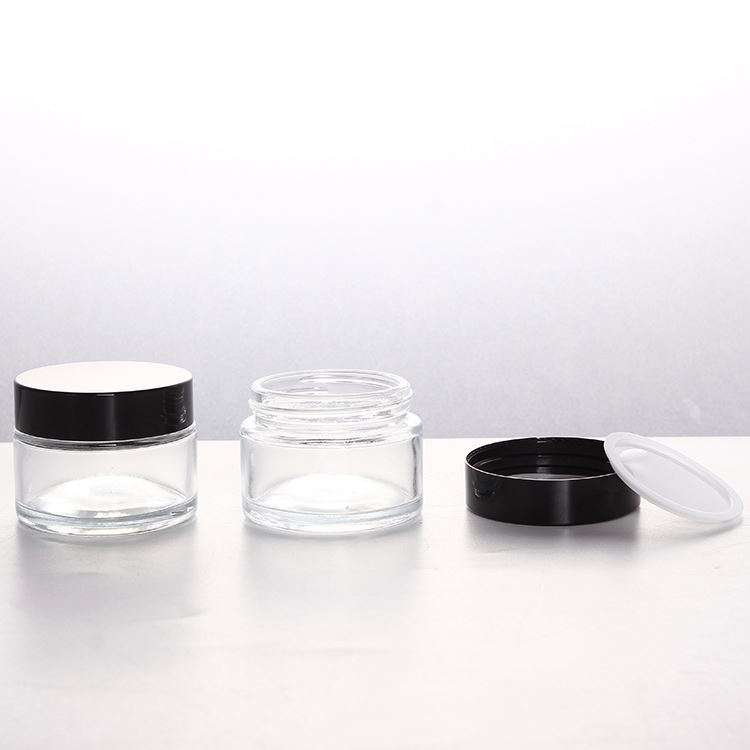 3g 5g Eye Cream Eye Shadow Glass Jar Empty Clear Glass Jar for Cosmetic Cream