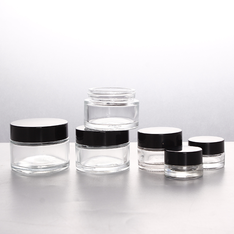 3g 5g Eye Cream Eye Shadow Glass Jar Empty Clear Glass Jar for Cosmetic Cream