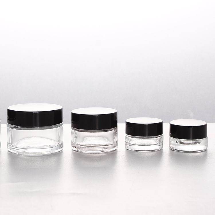 3g 5g Eye Cream Eye Shadow Glass Jar Empty Clear Glass Jar for Cosmetic Cream