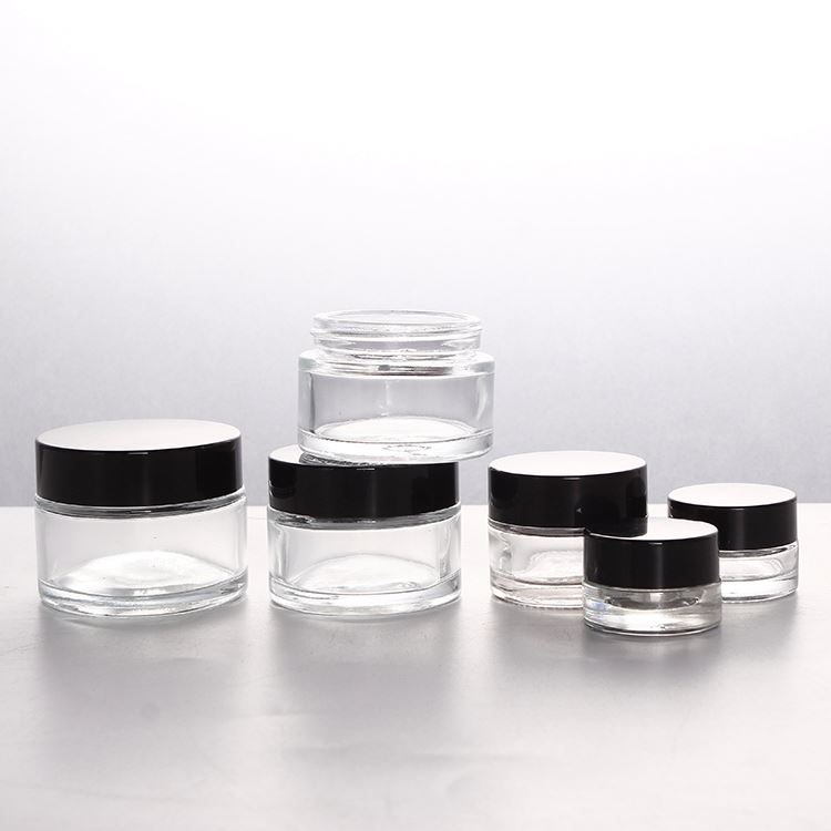 3g 5g Eye Cream Eye Shadow Glass Jar Empty Clear Glass Jar for Cosmetic Cream