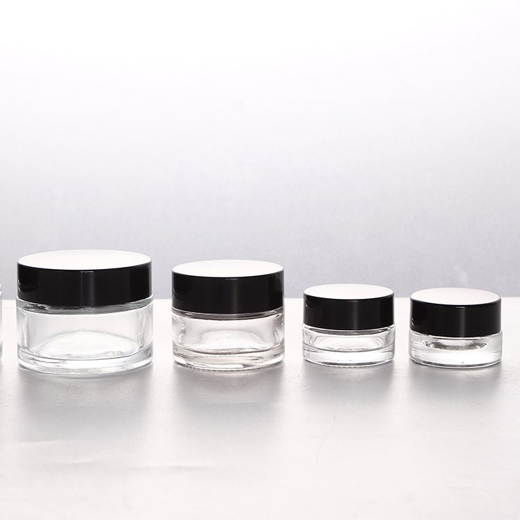 3g 5g Eye Cream Eye Shadow Glass Jar Empty Clear Glass Jar for Cosmetic Cream