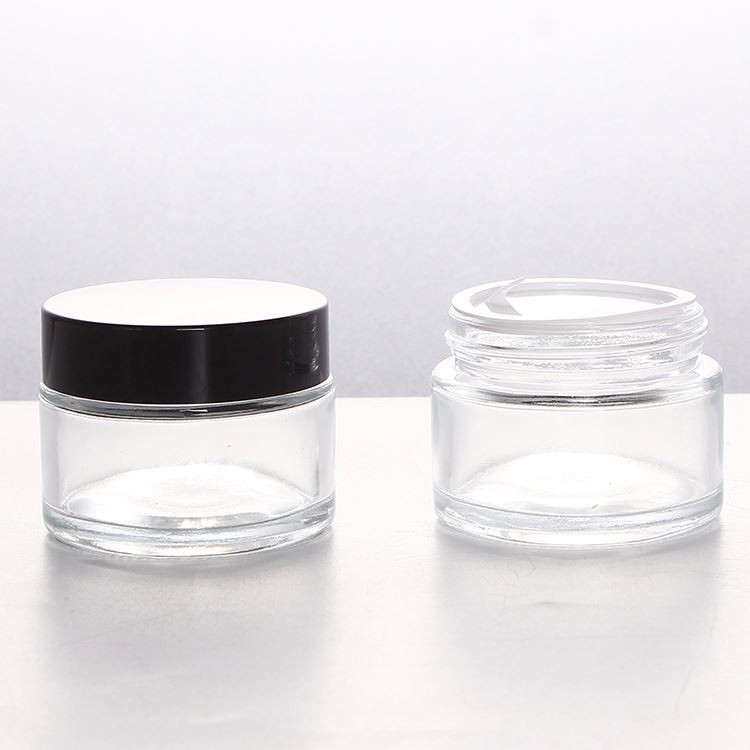 3g 5g Eye Cream Eye Shadow Glass Jar Empty Clear Glass Jar for Cosmetic Cream